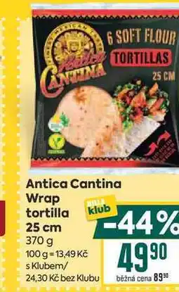 Billa Antica Cantina Wrap tortilla klub 25 cm nabídka