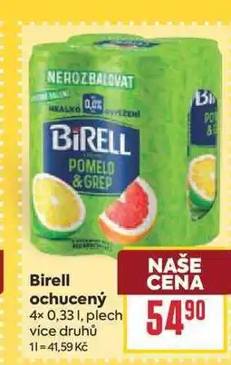 Billa Birell ochucený 4× 0,33 I, plech nabídka