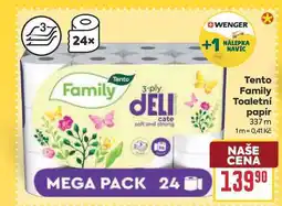 Billa Tento Family Toaletní papír 337 m nabídka