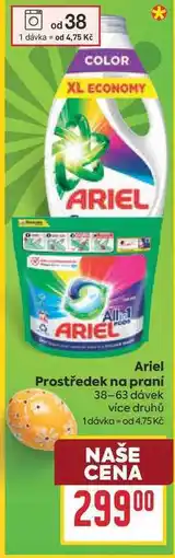 Billa Ariel Prostředek na praní 38-63 dávek nabídka