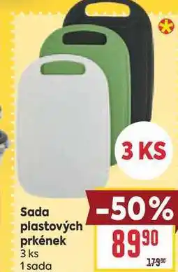 Billa Sada plastových prkének 3 ks nabídka