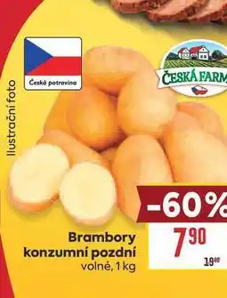 Billa Brambory konzumní pozdní volné nabídka