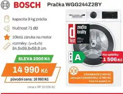 Expert BOSCH Pračka WGG244Z2BY nabídka