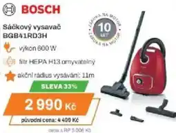Expert BOSCH Sáčkový vysavač BGB41RD3H nabídka