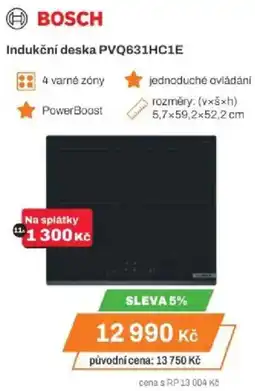 Expert BOSCH Indukční deska PVQ631HC1E nabídka