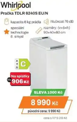 Expert Whirlpool Pračka TDLR 6240S EU/N nabídka