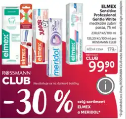 Rossmann ELMEX Sensitive Professional Gentle White nabídka