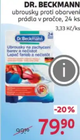 Rossmann DR. BECKMANN ubrousky proti obarvení prádla v pračce nabídka