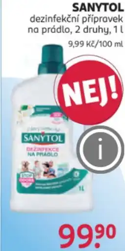 Rossmann SANYTOL dezinfekční přípravek na prádlo nabídka