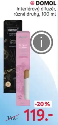 Rossmann DOMOL interiérový difuzér nabídka
