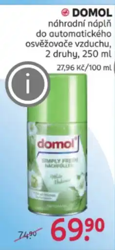 Rossmann DOMOL náhradní náplň do automatického osvěžovače vzduchu nabídka