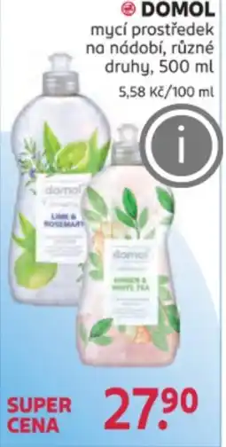 Rossmann DOMOL mycí prostředek na nádobí nabídka