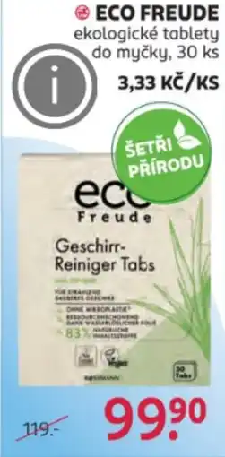 Rossmann ECO FREUDE ekologické tablety do myčky nabídka