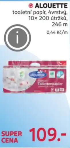 Rossmann ALOUETTE toaletní papír nabídka