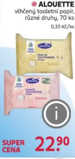 Rossmann ALOUETTE vlhčený toaletní papír nabídka