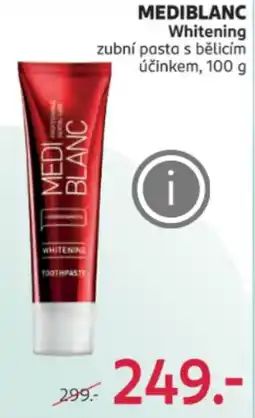 Rossmann MEDIBLANC Whitening zubní pasta s bělicím účinkem nabídka
