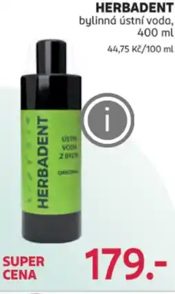 Rossmann HERBADENT bylinná ústní voda nabídka