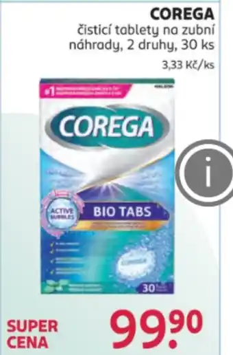Rossmann COREGA čisticí tablety na zubní náhrady nabídka