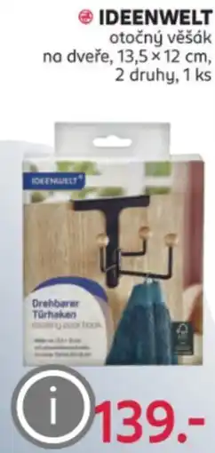 Rossmann IDEENWELT otočný věšák na dveře nabídka