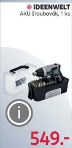 Rossmann IDEENWELT AKU šroubovák nabídka