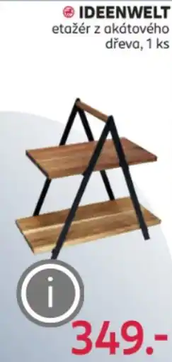 Rossmann IDEENWELT etažér z akátového dřeva nabídka