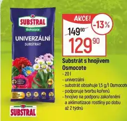 Globus Substrát s hnojivem Osmocote nabídka