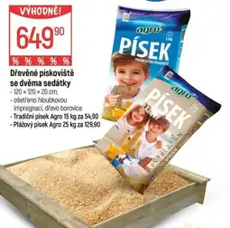 Globus Dřevěné pískoviště se dvěma sedátky nabídka