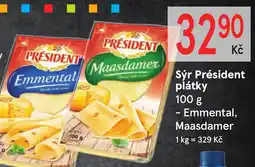 Žabka Sýr Président plátky nabídka