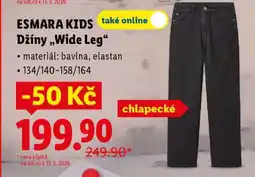 Lidl ESMARA KIDS Džíny „Wide Leg“ nabídka