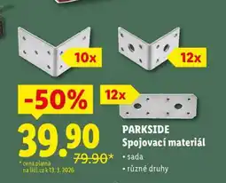 Lidl Parkside Spojovací materiál nabídka