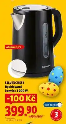 Lidl SILVERCREST RYCHLOVARNÁ KONVICE 3 000 W nabídka