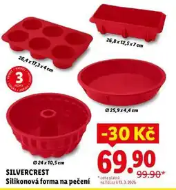 Lidl SILVERCREST Silikonová forma na pečení nabídka