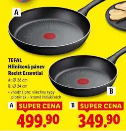 Lidl TEFAL Hliníková pánev Resist Essential A nabídka