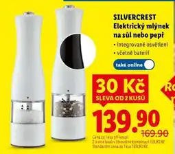 Lidl SILVERCREST ELEKTRICKÝ MLÝNEK NA SŮL NEBO PEPŘ nabídka