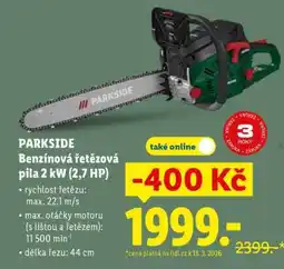 Lidl PARKSIDE Benzínová řetězová pila 2 kW (2,7 HP) nabídka