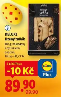 Lidl DELUXE Uzený tuňák nabídka