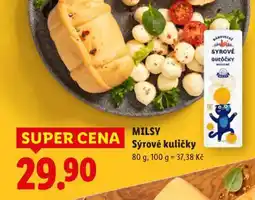 Lidl MILSY Sýrové kuličky nabídka