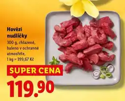 Lidl Hovězí nudličky nabídka
