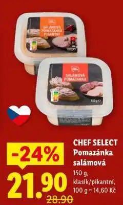 Lidl CHEF SELECT Pomazánka salámová nabídka