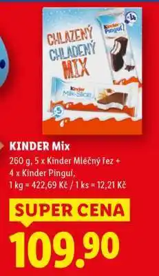 Lidl Kinder MIX nabídka