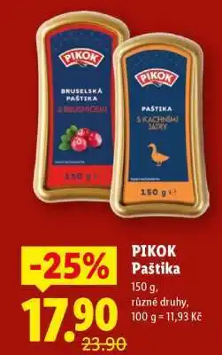 Lidl PIKOK PAŠTIKA nabídka