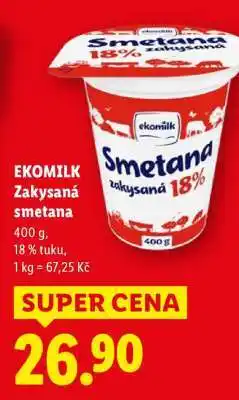 Lidl Ekomilk Zakysaná smetana nabídka