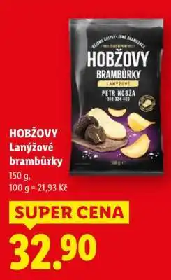 Lidl HOBŽOVY Lanýžové brambůrky nabídka
