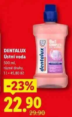 Lidl Dentalux ÚSTNÍ VODA nabídka