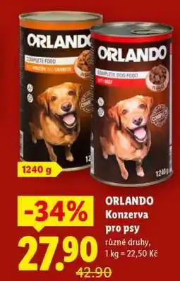 Lidl ORLANDO KONZERVA PRO PSY nabídka