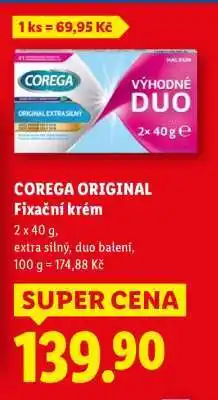 Lidl COREGA ORIGINAL FIXAČNÍ KRÉM nabídka