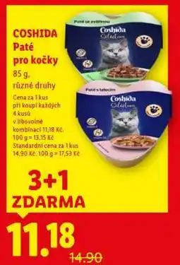 Lidl Coshida PATÉ PRO KOČKY nabídka