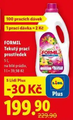 Lidl Formil TEKUTÝ PRACÍ PROSTŘEDEK nabídka