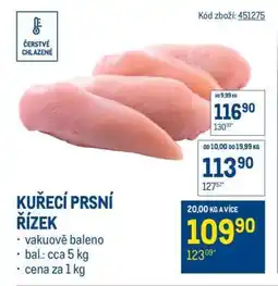 Makro Kuřecí prsní řízek nabídka