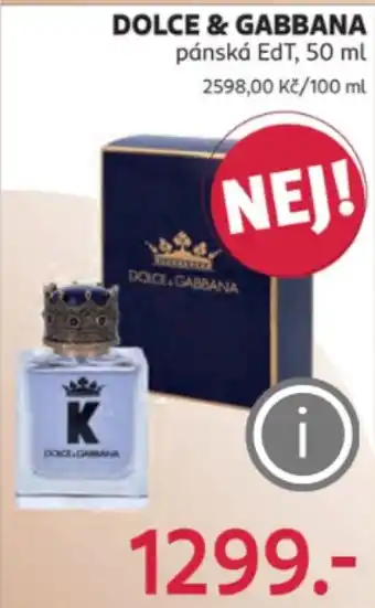 Rossmann DOLCE & GABBANA pánská EdT nabídka